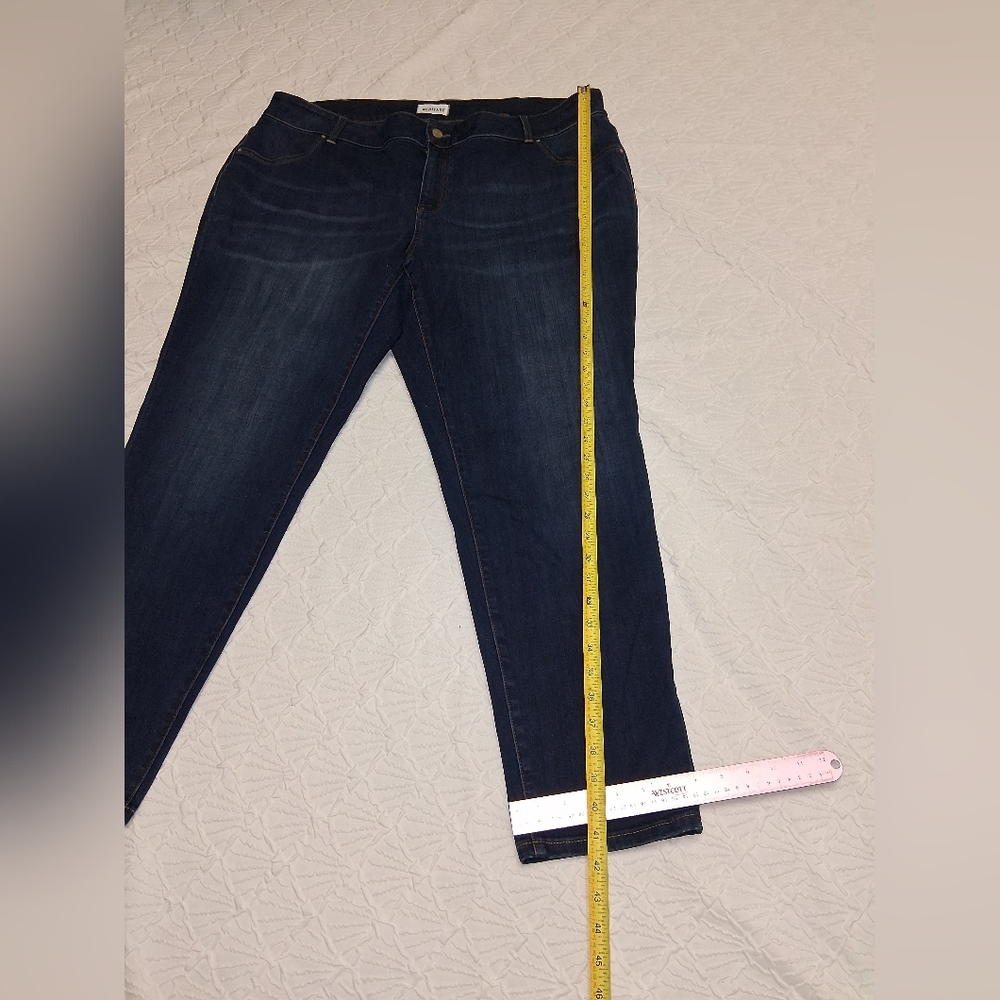 MERITAGE Dark Blue Skinny Women's Jeans SIZE 24.w - Picture 12 of 16